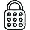 Check-in method icon: Smart lock